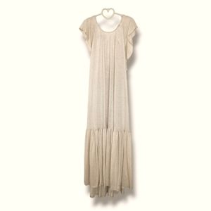 FP Beach Terrazzo Linen Blend Maxi Dress - Oatmeal